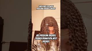 My Freeform Dreads Transformation Into Dreads freeformdreads dreadlocks dreads freeformlocs [upl. by Tsui]