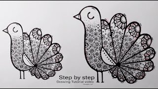 quotBird Art Tutorial StepbyStep Guide for Beginnersquotbird art [upl. by Annahsed546]