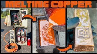 3Phase Copper Melting  BigStackD Copper Brass Aluminum  ASMR Metal Melting  Trash To Treasure [upl. by Sapphira433]