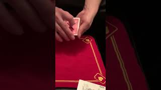 Clip from “Variation of Alex Elmsley’s Dazzle trick”  sleight of hand card magic trick [upl. by Pulchia]