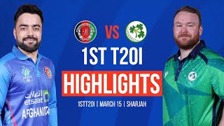 FULL HIGHLIGHTS  Afghanistan vs Ireland  1st T20I  Ireland Tour of Afghanistan 2024  ACB [upl. by Oilla]