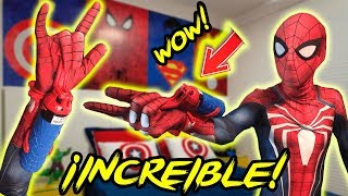 ABRIENDO LANZA TELARAÑAS FUNCIONAL UNBOXING WEBSHOOTERS SPIDERMAN  IVANSPIDEY [upl. by Zarla865]