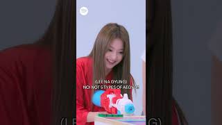 Here comes LEE NA GYUNGs aegyo 👀 fromis9 [upl. by Ivah]