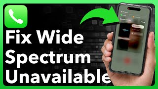 How To Fix Wide Spectrum Not Available Or Not Working On iPhone [upl. by Whittemore]