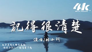 林小珂  記得很清楚『那晚你聽了我曾受的傷，說會保護我。』【高音質動態歌詞Lyrics】♫ [upl. by Pulchi390]