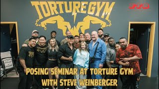 Posing Seminar at Torture Gym with Steve Weinberger [upl. by Oz562]