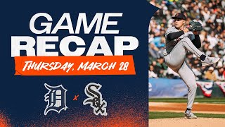 Game Highlights Skubal Dominates Tigers Shut Out White Sox in 10 Opening Day Win  32824 [upl. by Deny216]