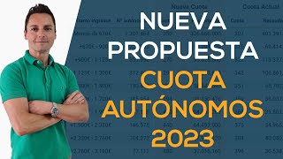 Nueva propuesta CUOTA AUTÓNOMOS 2023  Comparativa con otros países [upl. by Drareg]