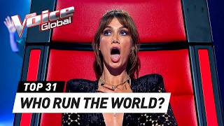 One Hour of the GREATEST Blind Auditions by WOMEN on The Voice [upl. by Kcirdez405]