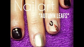 nailart quotAUTUMN LEAFSquot [upl. by Harret421]