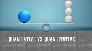 Qualitative vs Quantitative [upl. by Yeltnerb]