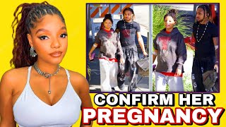 FIVE MINUTE AGO HALLE BAILEY CLEARLY CONFIRM HER PREGNANCY  🤰 [upl. by Jorie125]