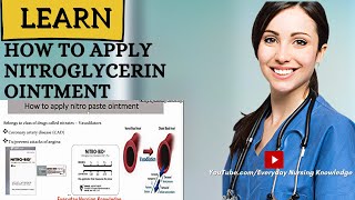 How to apply Nitroglycerin Ointment I Everyday Nursing Knowledge [upl. by Robert7]