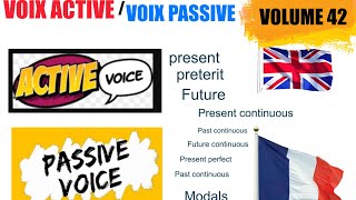 COURS DE FRANÇAIS 3EME LA VOIX ACTIVE ET LA VOIX PASSIVE [upl. by Pepito]