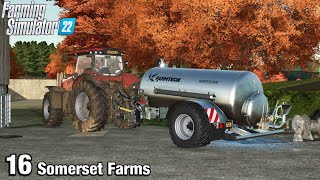 SPREADING GRASSLAND WITH COW SLURRY  Farming Simulator FS22 Somerset Farms Ep 16 [upl. by Neiviv529]