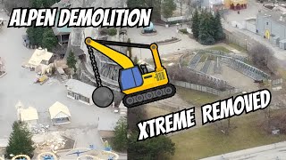 Xtreme Removed amp Alpen Demolition  Canada’s Wonderland Construction Update  Thrill Warrior [upl. by Eneleuqcaj387]