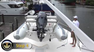 How to use your UMT davit to lift dinghymov [upl. by Sartin714]