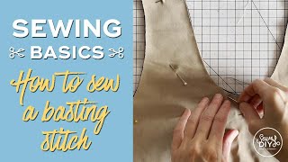 How to sew a basting stitch [upl. by Doggett]