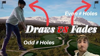 9 holes of golf draws VS golf fades [upl. by Manard]