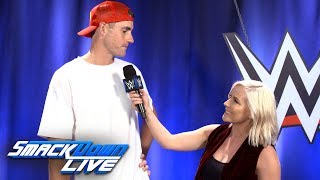 John Isner gives his WrestleMania predictions SmackDown Exclusive April 3 2018 [upl. by Panter]