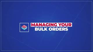 Manage your Bulk Orders [upl. by Arais]