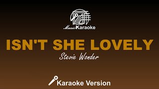 Isnt She Lovely  Stevie Wonder Karaoke Version [upl. by Airtened]