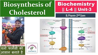 Cholesterol Properties  Biosynthesis of Cholesterol  L4 Unit3 Biochemistry [upl. by Ulland]