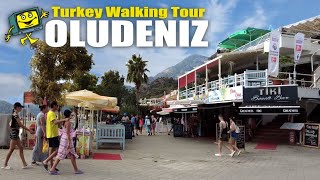 Oludeniz Turkey  4K Walking Tour  Oludeniz Main Strip [upl. by Hairahs437]