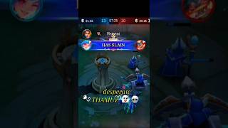 MLBB  Cici gameplay vs desperate THAMUZ 😁😅 mlbb shorts cici [upl. by Nylednarb]