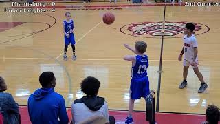 Miamisburg 3rd Grade Blue at Huber Heights Red  12172023 [upl. by Andria]