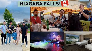 Our First time at Niagara Falls Canada Side  Hotel stay Restaurants Fireworks amp Casino [upl. by Rickart422]