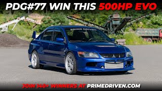 Win this 500HP 2005 Mitsubishi Evolution  BEST Color Evo ever made PDG77 is here [upl. by Anoed]