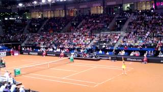 Ana Ivanovic vs Mona Barthel FED CUP 2013 Germany vs Serbia Stuttgart [upl. by Ainsley631]