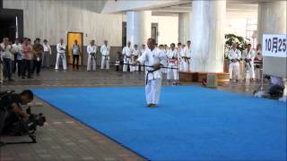 Kobujutsu kata by Akamine Hiroshi sensei to celebrate Karate Day in Okinawa  October 25th 2012 [upl. by Malka786]