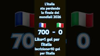 ľitalia sta perdendo la finale dei mondiali 2026 football viralshorts memes [upl. by Eiramik491]