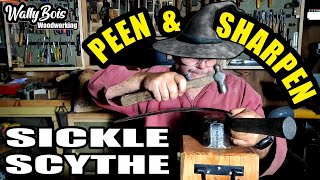 Peening and Sharpening a SICKLE or SCYTHE Blade [upl. by Fabiano]