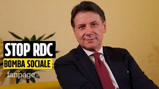 Giuseppe Conte a Fanpage “Con la fine del Rdc Meloni crea una bomba sociale mentre coccola gli eva [upl. by Murry33]