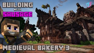 Minecraft  Building with Sausage  Medieval Bakery 3 [upl. by Spooner698]