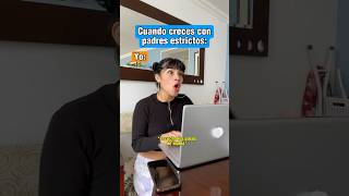 Crecer con padres estrictos 🩴👁️👀shorts tiktokvideo comedia funny humor [upl. by Colver544]