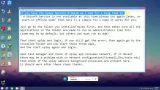 Uplay Service not available Easy Fix [upl. by Asiulairam]