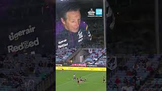 Still one of our favourite coach cam moments ever 😂 9WWOS NRL NRLGF [upl. by Arlana]