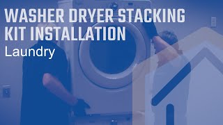 Washer Dryer Stacking Kit Installation [upl. by Auahsoj]