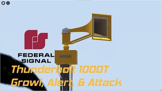 Federal Signal Thunderbolt 1000T  2X Growl Alert amp Attack  Oaklawn KS  Meade County Roblox [upl. by Naves]