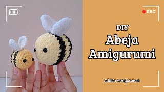 🐝 Cómo tejer una abeja amigurumi 🐝  📏 8 y 5 cm de alto 📏  Tutorial paso a paso  Addha 🦊 [upl. by Huggins610]