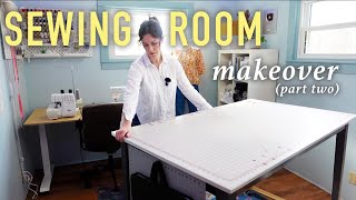 My new sewing room Sewing Room Makeover part 2 [upl. by Ilam]