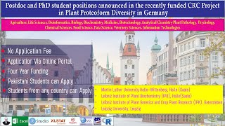 50 Fully Funded PhD amp Postdoc Positions in Plant Sciences in Germany  Part20 [upl. by Hoffmann150]