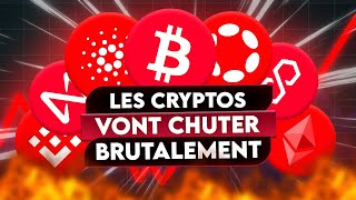 Les CRYPTOS Vont DUMP La chute nest pas finie  ❌😨 [upl. by Nelubez715]