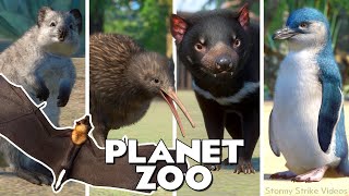 The 171 ANIMALS when Planet Zoo DLC Oceania Pack Released September 2023 [upl. by Nowyt]