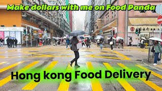 Make MONEY with me  Hong Kong Food delivery job [upl. by Monney]