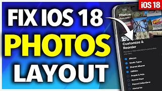 How To Customize Photos App on iOS 18 [upl. by Miltie602]